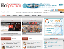 Tablet Screenshot of biospectrumindia.com